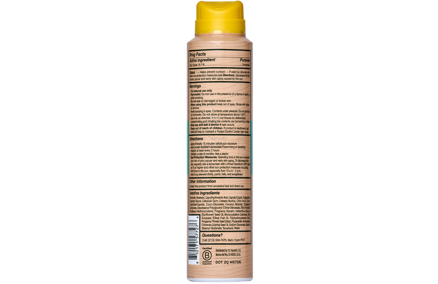 Spray Sunscreen | SPF 30 UVA/UVB Protection | Non-Greasy Mineral Sunscreen for Men U5