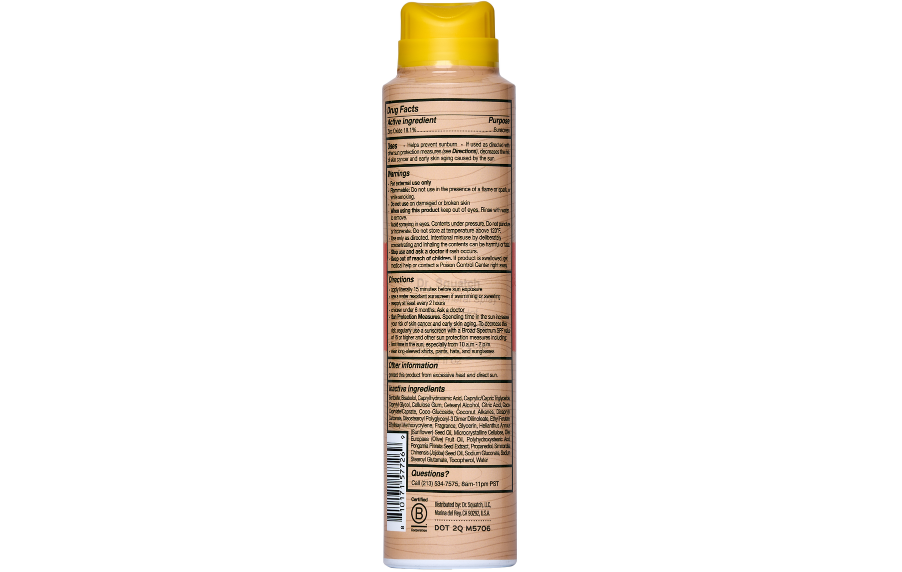 Spray Sunscreen | SPF 30 UVA/UVB Protection | Non-Greasy Mineral Sunscreen for Men U5