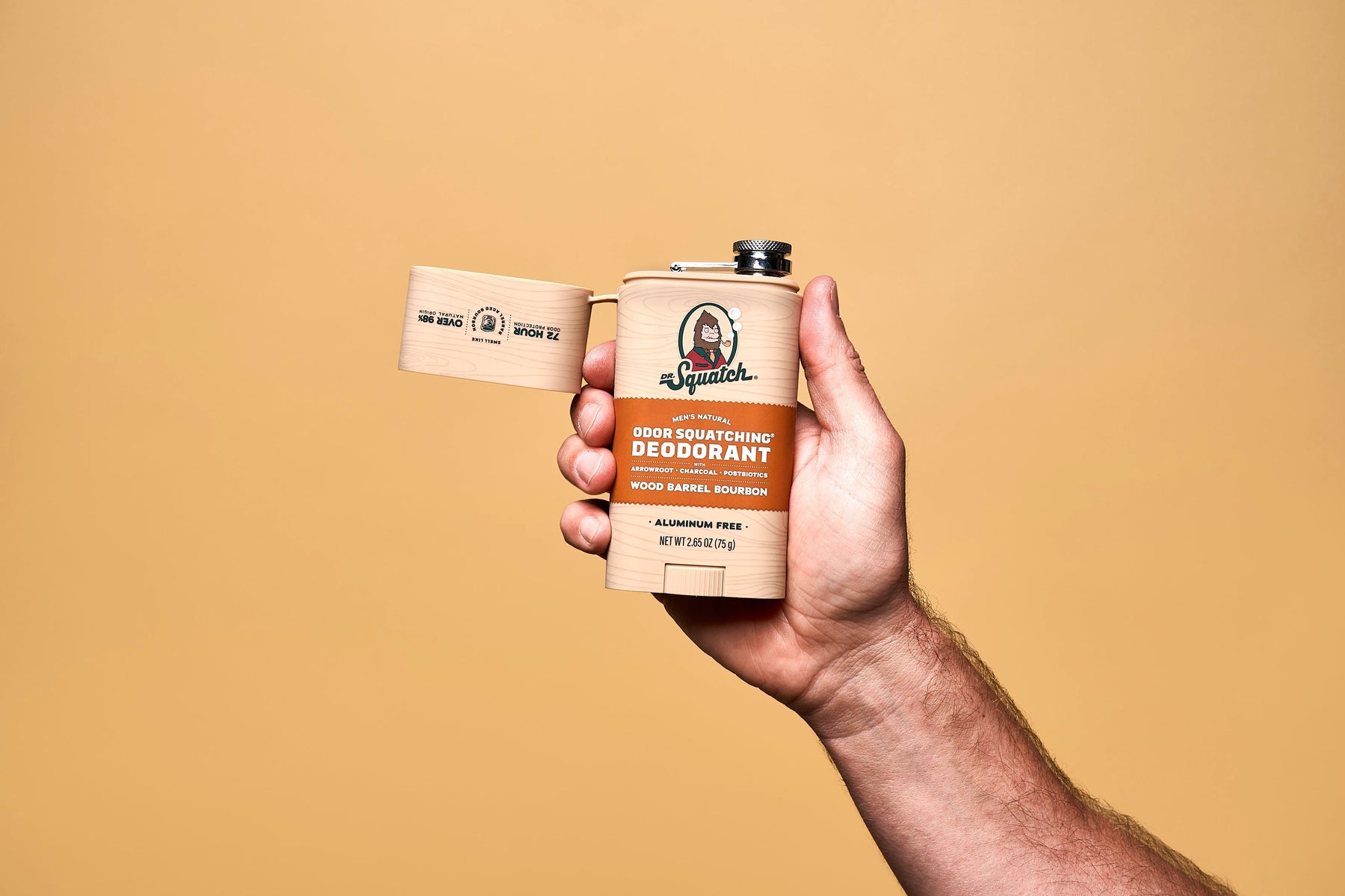 Wood Barrel Bourbon Deo Flask X6