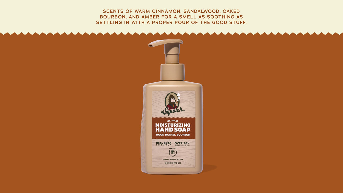 Wood Barrel Bourbon Hand Soap L9