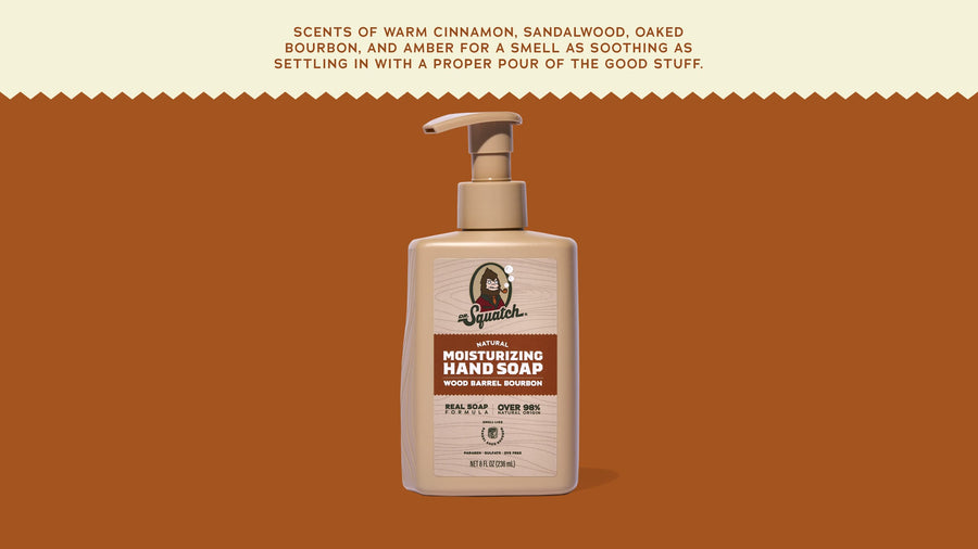 Wood Barrel Bourbon Hand Soap L9