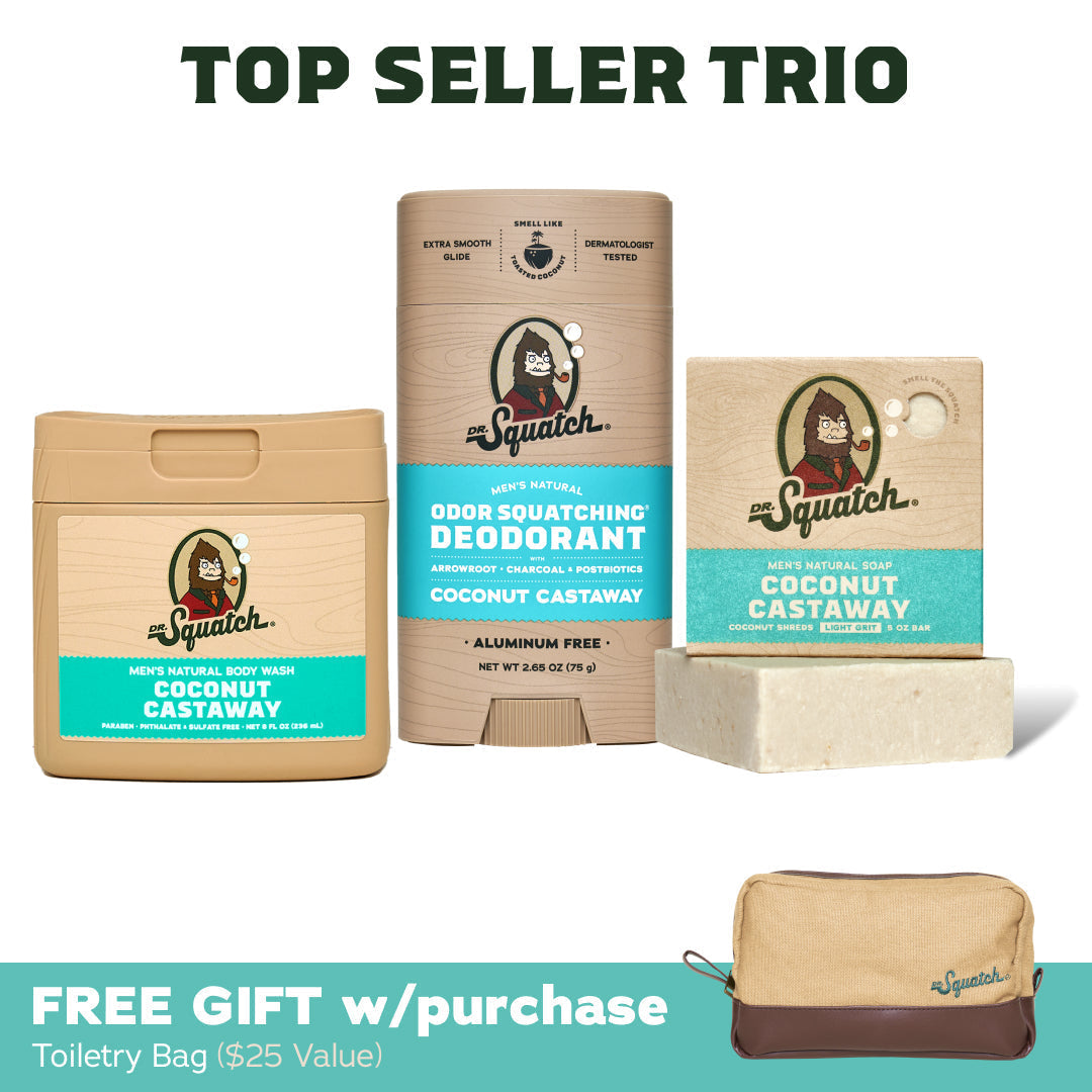 Soap, Deo, Body Wash + GWP Bag - Coconut Castaway F7