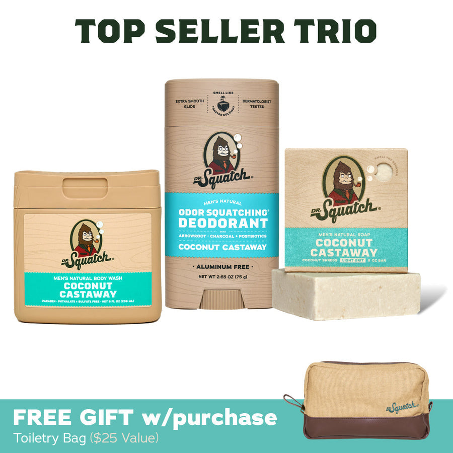 Soap, Deo, Body Wash + GWP Bag - Coconut Castaway F7