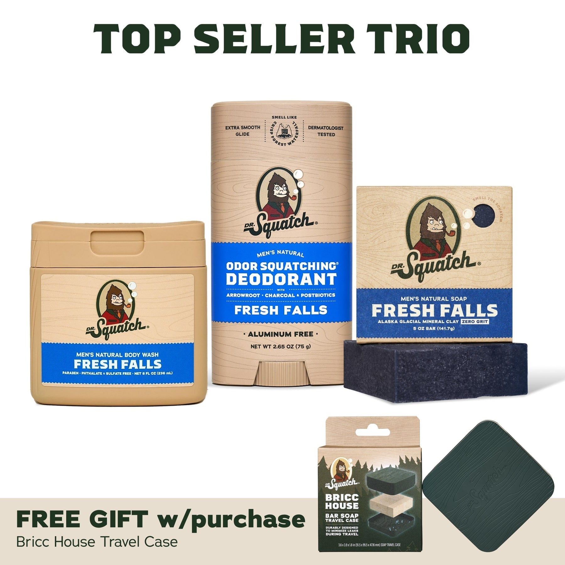 Soap, Deo, Body Wash + Travel Case A3