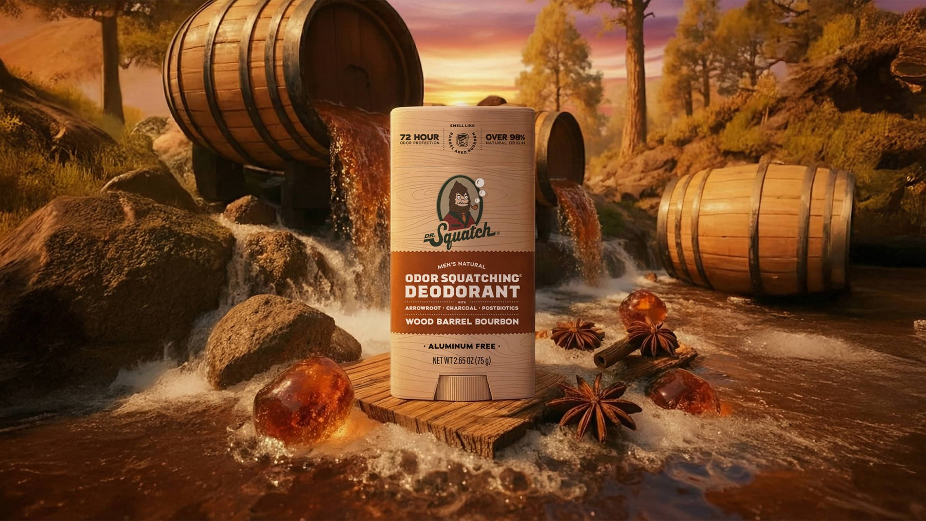 Wood Barrel Bourbon Deodorant T1