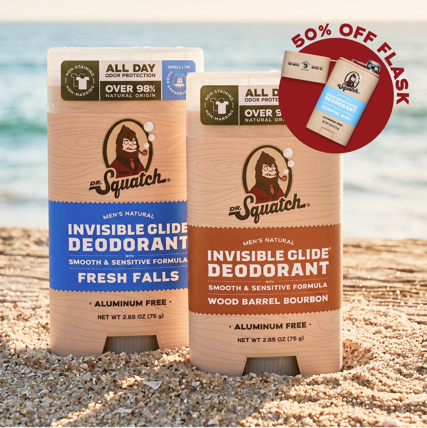 2-Pack Glide + Deo Flask N6