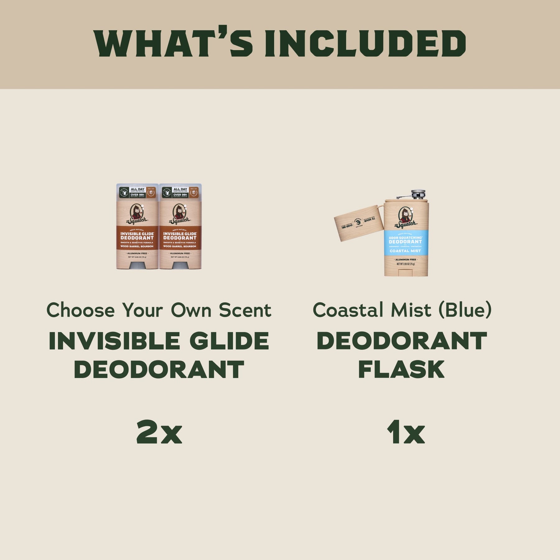 2-Pack Glide + Deo Flask N6