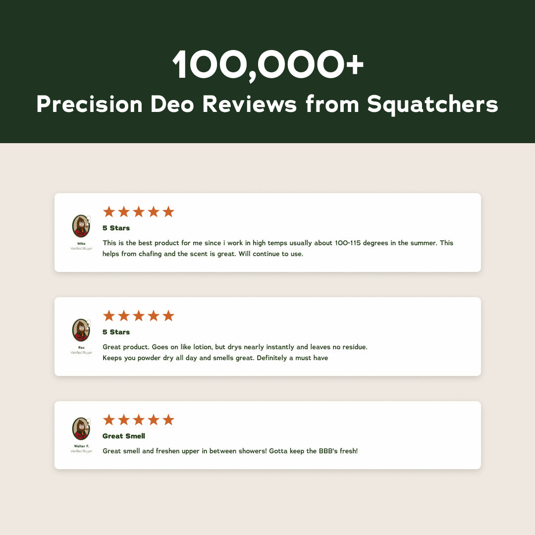 Precision Deo Rainforest Rapids - 3-Pack J1