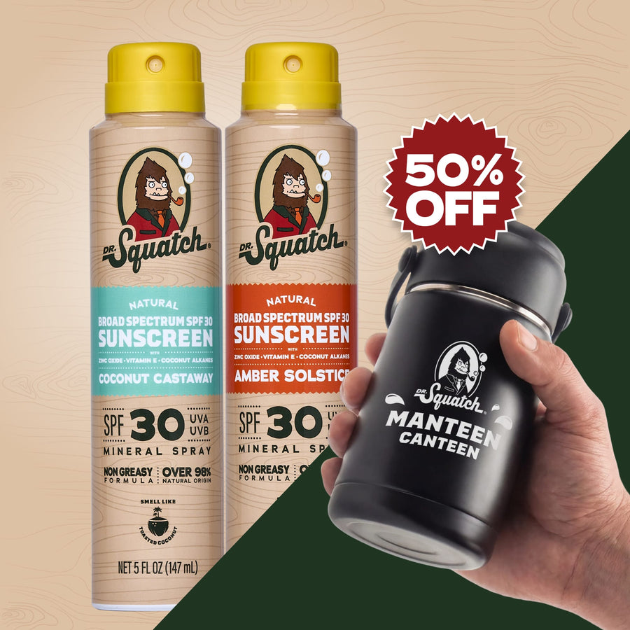 2-Pack Sunscreen + Manteen Canteen S2