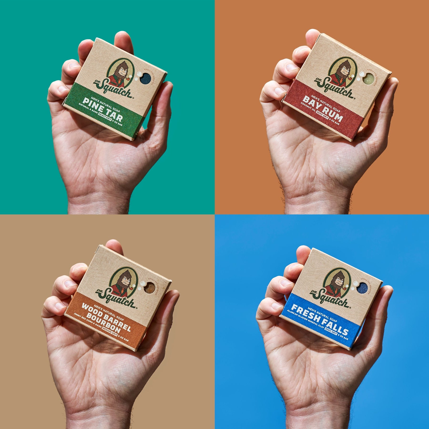 Woodsy 4-Pack Natural Bar Soap P8