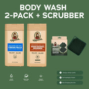 Body Wash 2-Pack + Scrubber E4
