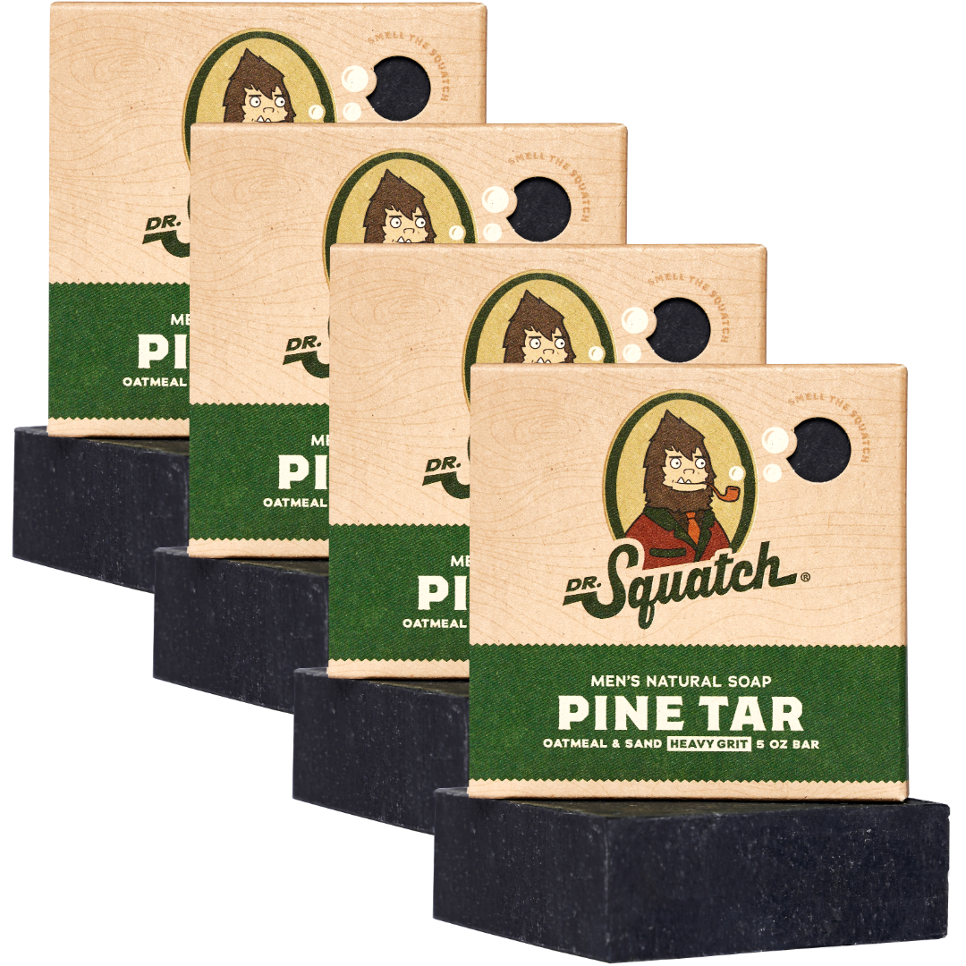 4-Pack Pine Tar Natural Bar Soap M2