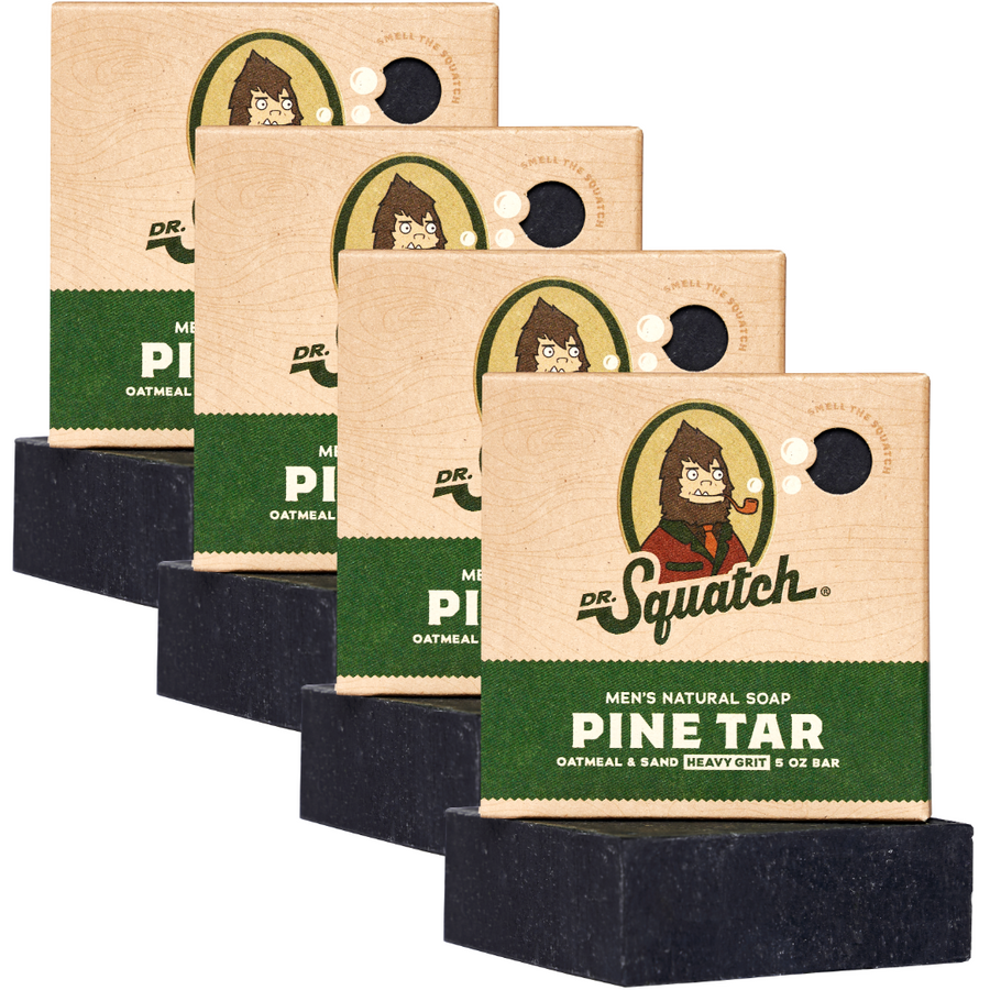 4-Pack Pine Tar Natural Bar Soap M2