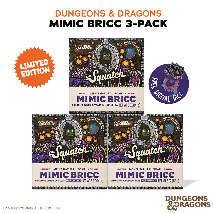 Dungeons & Dragons Mimic Bricc 3-Pack - Exclusive Limited Edition Bar Soap B8