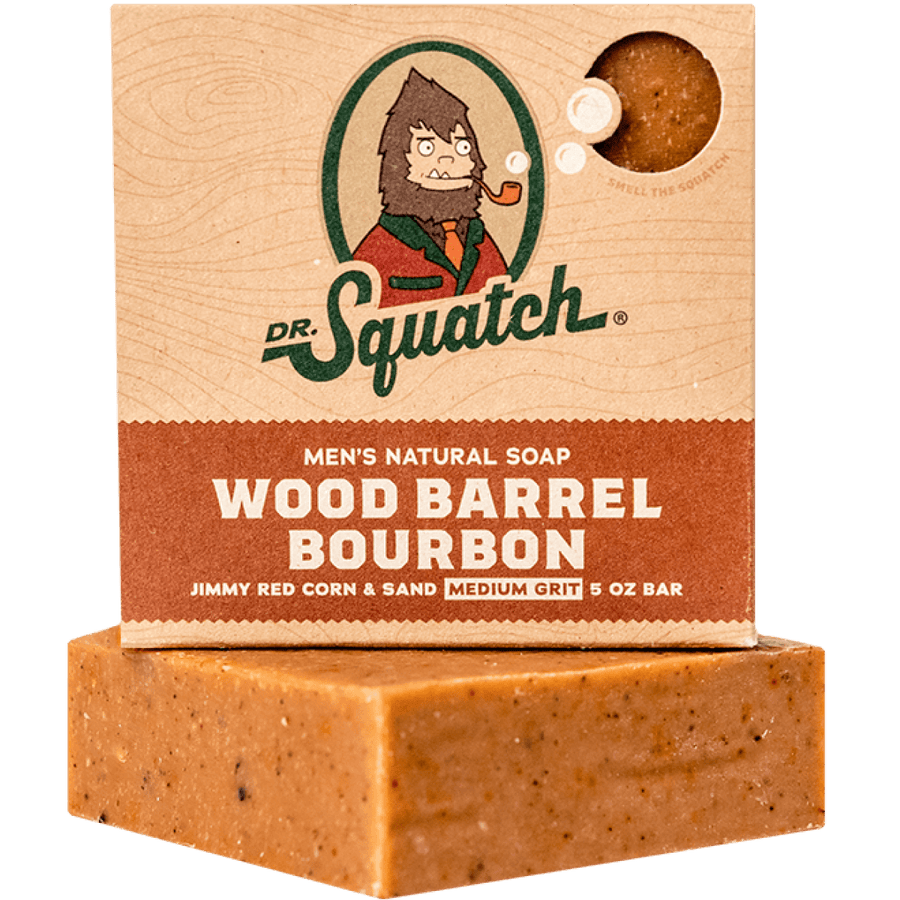 Essentials: Wood Barrel Bourbon Bar Soap V1